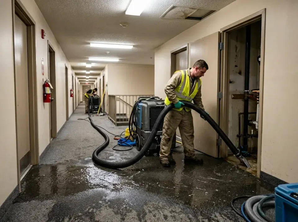 multi-unit-apartment-hallway-f-005 — frequently asked questions, Emergency Burst Pipe Water Extraction & Removal in Brook Hi…